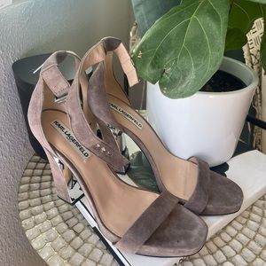 Karl lagerfeld strappy heels size 10